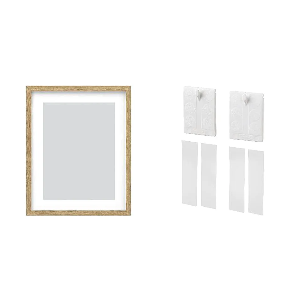 frame + adhesive hook ×2, photo 1