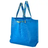 FRAKTA carrier bag, medium, blue, Length 45 x Depth 18 x Height 45 cm