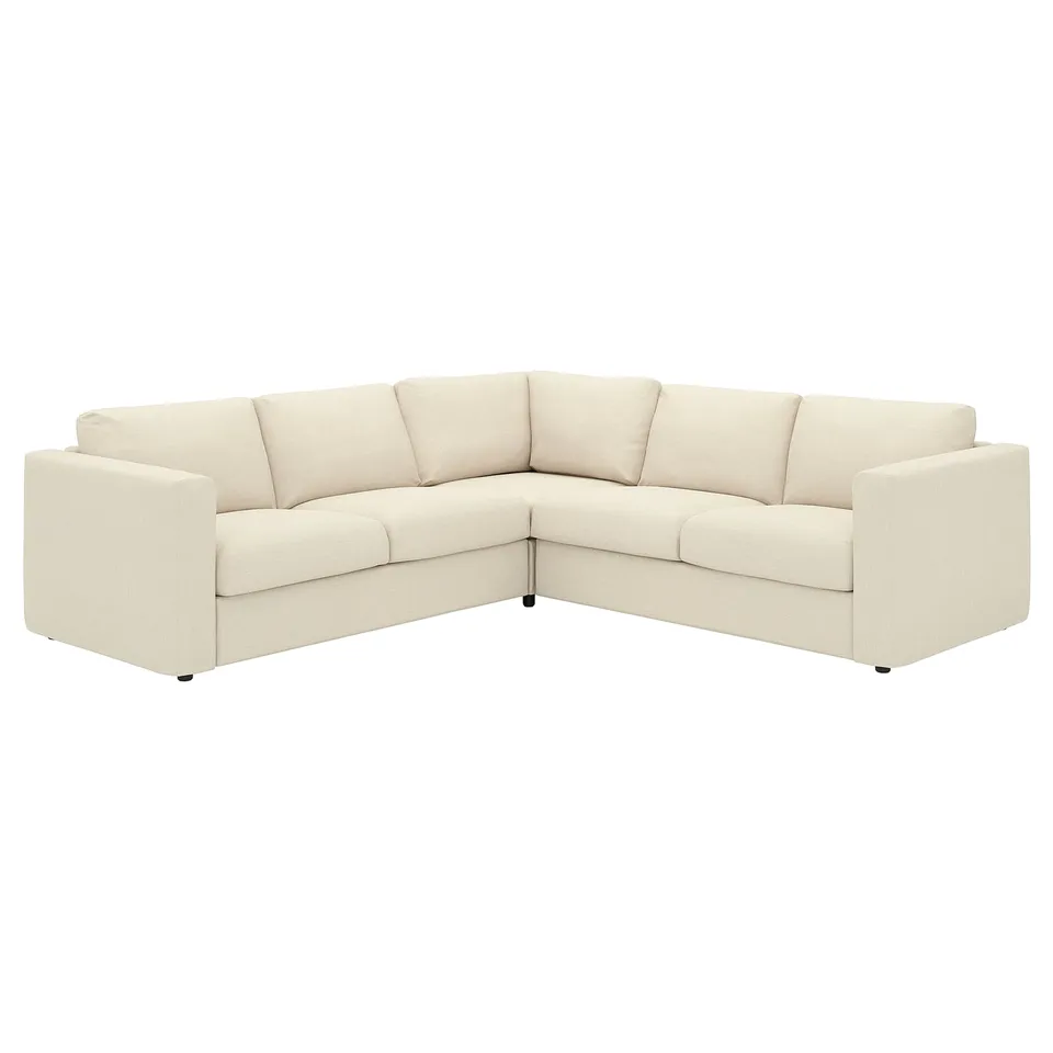 VIMLE Corner sofa, 4-seat, Knäbäck light beige