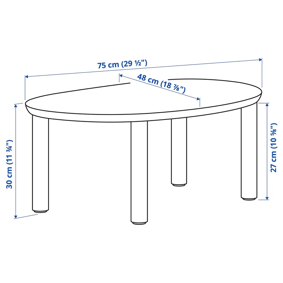ÖRTRÄSK Nest of tables, set of 2, brown/black ash veneer
