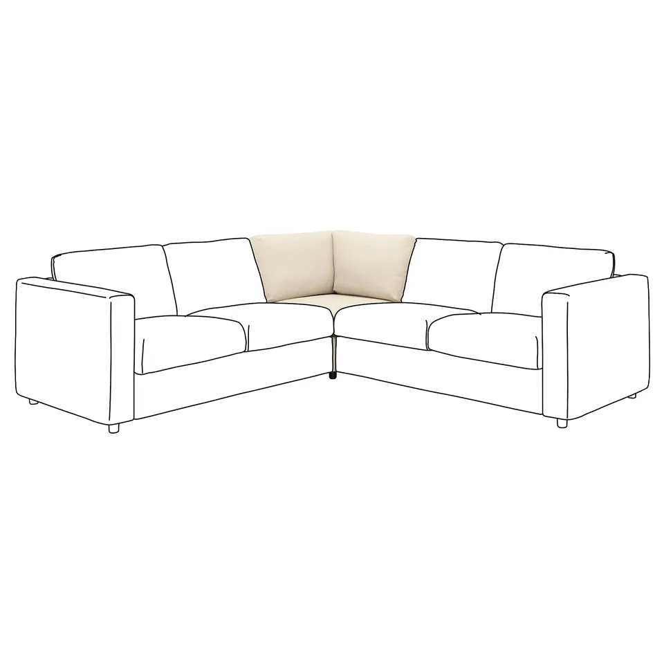VIMLE Corner section, Knäbäck light beige