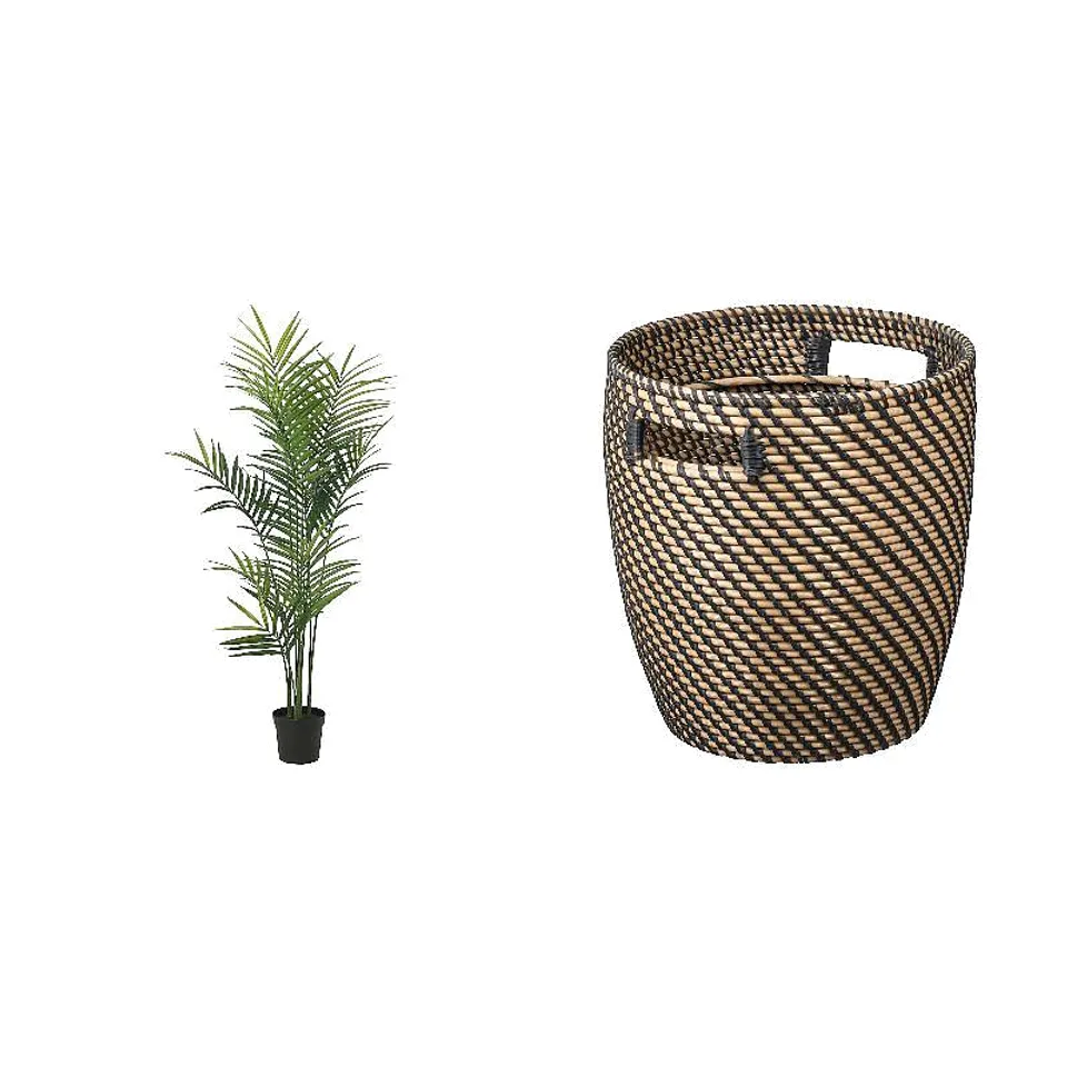 artificial potted plant + pot, photo 1