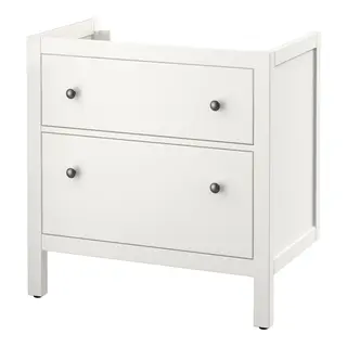 HEMNES wash-stand with 2 drawers, white, 80x47x83 cm