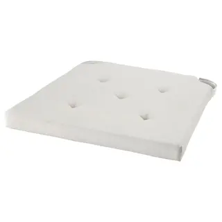 JUSTINA chair pad, natural, 42/35x40x4 cm