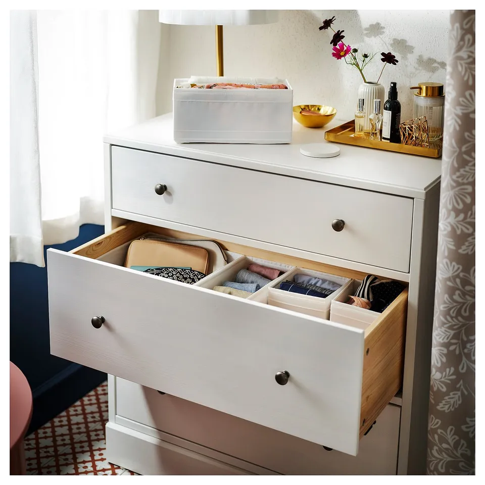 HAVSTA Chest of 3 drawers, white, 81x47x89 cm