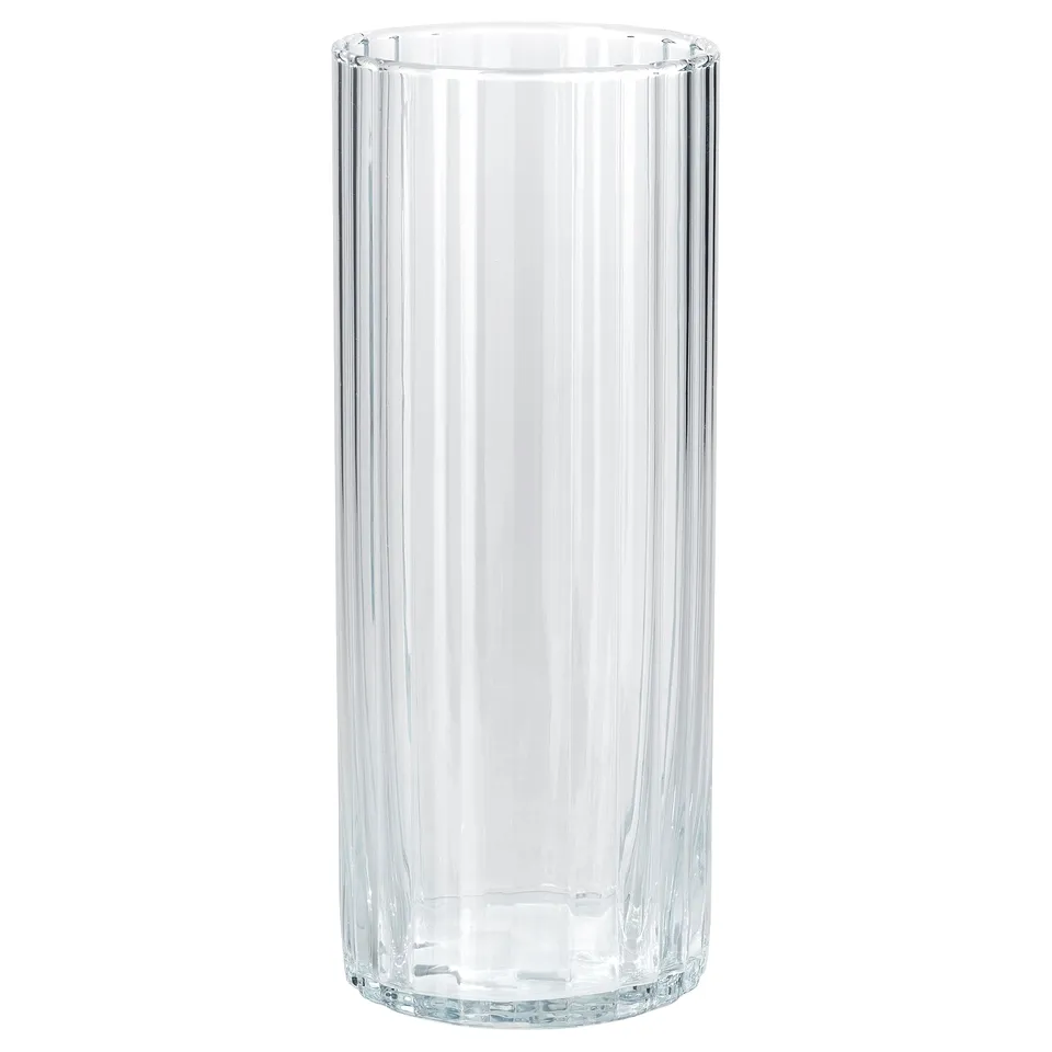 PÄRLGLADA Vase, clear glass, 24 cm