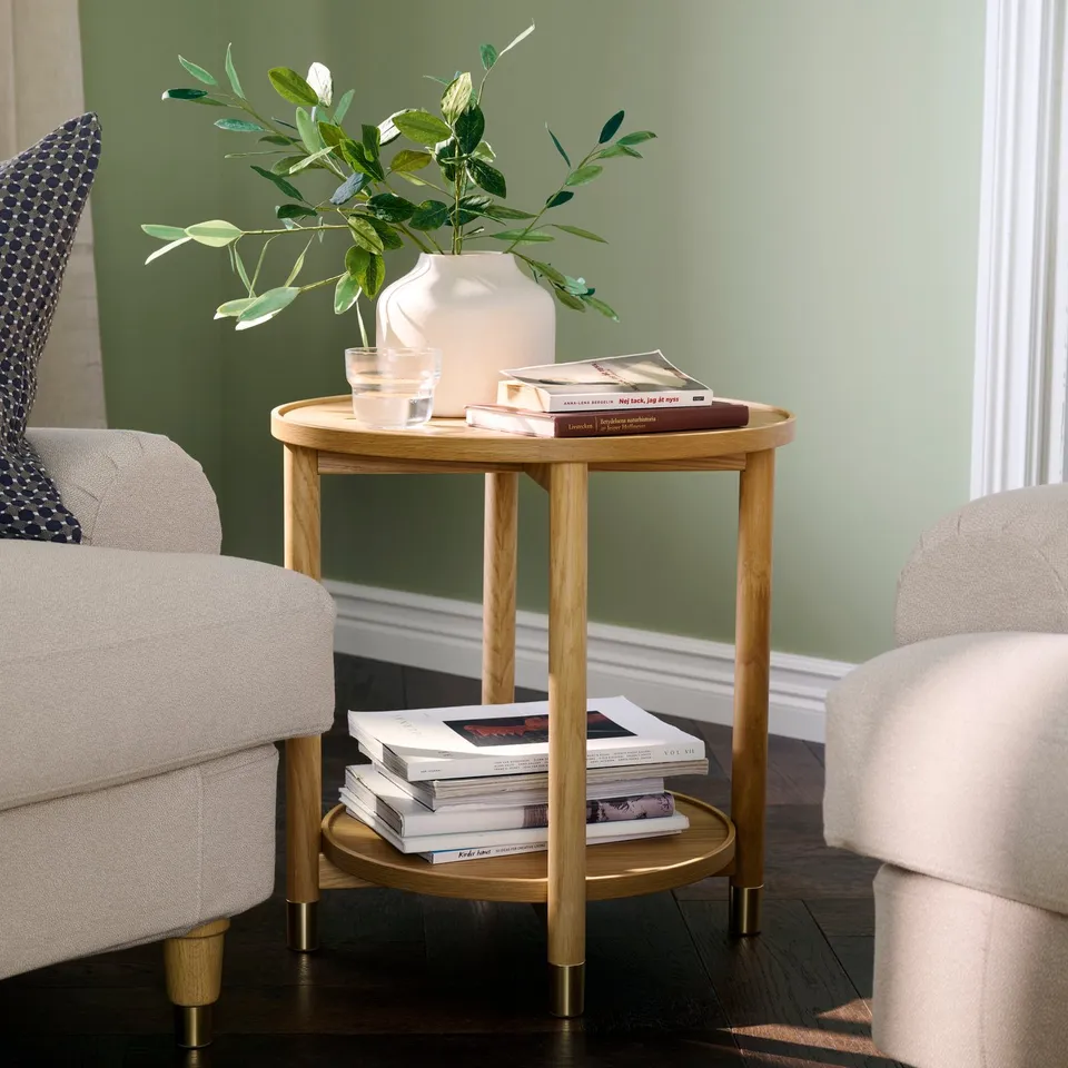 VALNÄS Side table, oak veneer
