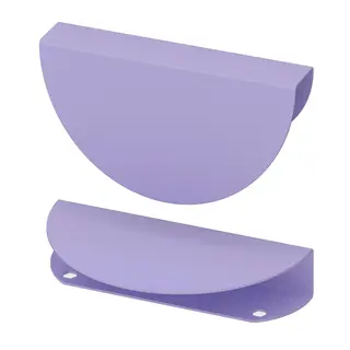 BEGRIPA handle, lilac/half-round, 130 mm
