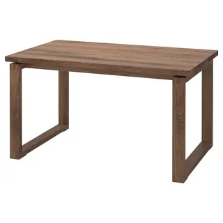 MÖRBYLÅNGA table, oak veneer brown stained, Height 75 x Length 160 x Width 85 cm