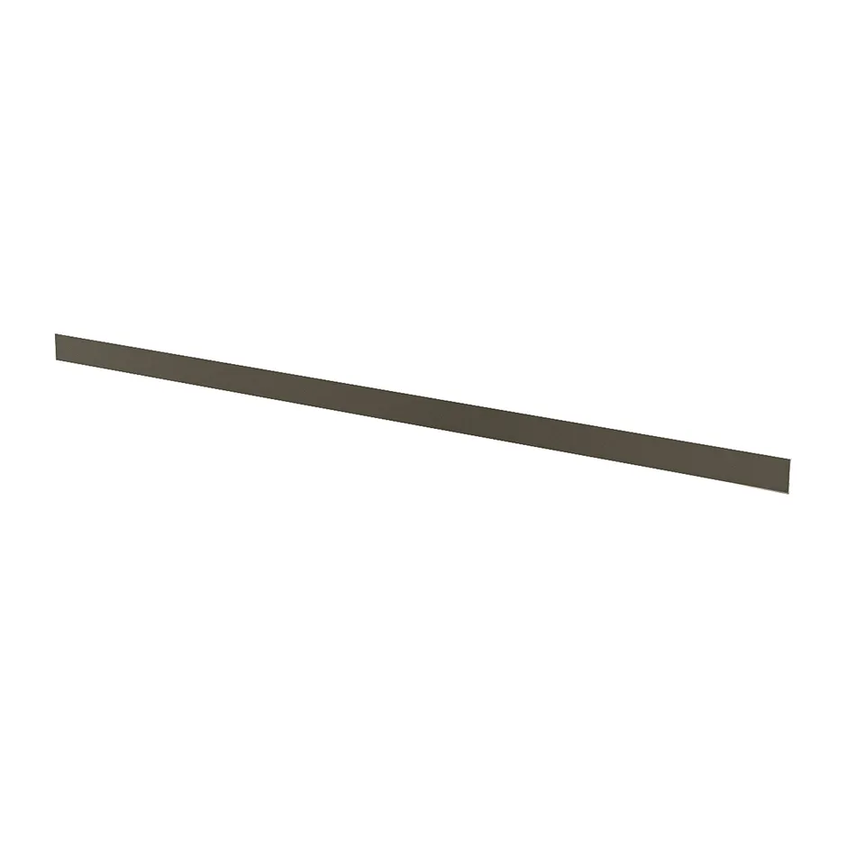 Brown-beige plinth, smooth, straight kitchen cabinet base, 25-year guarantee.