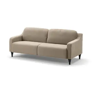 GULLVALLA 3-seat sofa, Silkeryd dark grey-beige, Depth 83 x Width 182 cm