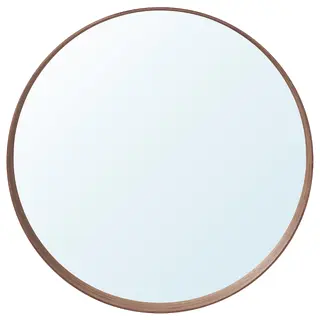 STOCKHOLM mirror, walnut veneer, 60 cm
