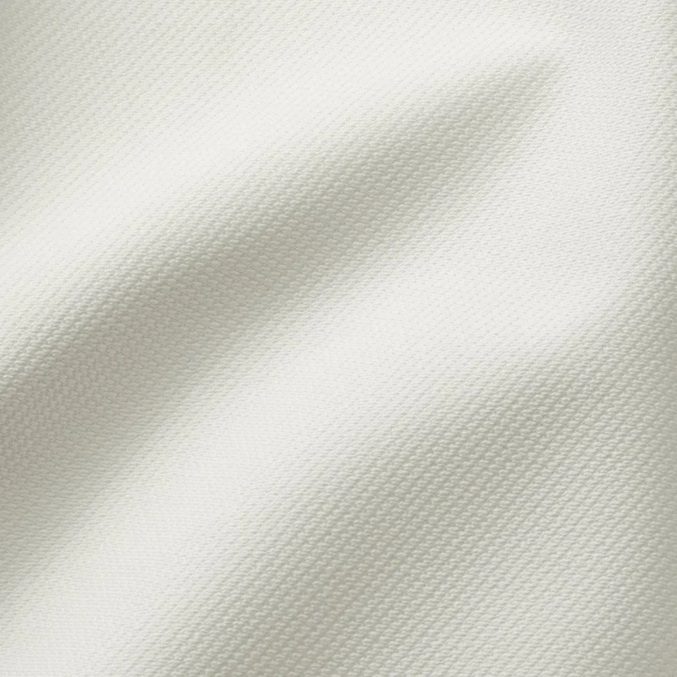 Clean white fabric texture, smooth & durable, soft weave pattern.