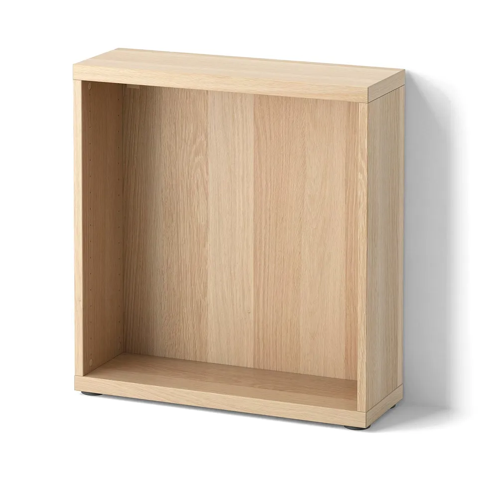 BESTÅ Frame, white stained oak effect, 60x20x64 cm