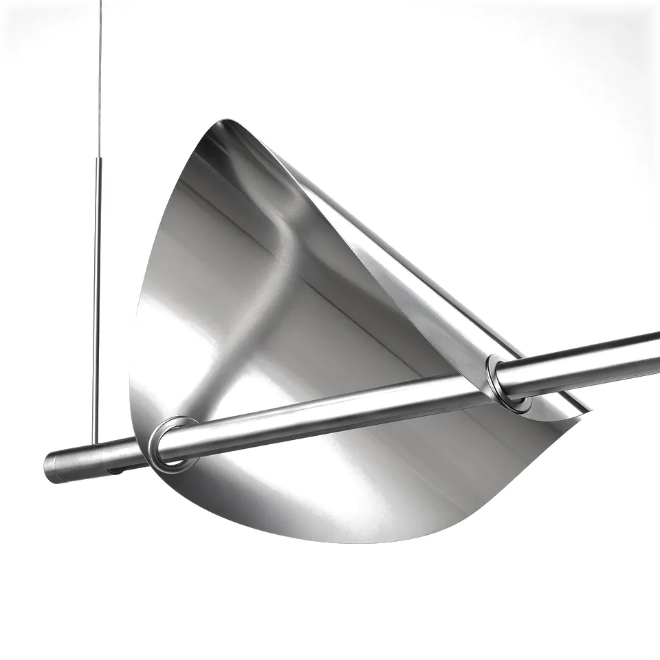 BACKSTÖRN LED pendant lamp, dimmable/matt aluminium, 108 cm