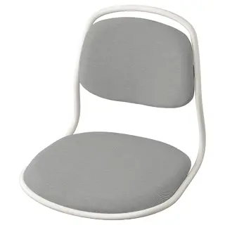 ÖRFJÄLL seat shell, white/Vissle light grey, Width 49 x Depth 55 x Height 43 cm