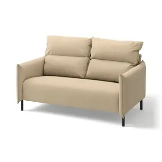 MANNARP cover for 2-seat sofa, Saxemara grey-beige