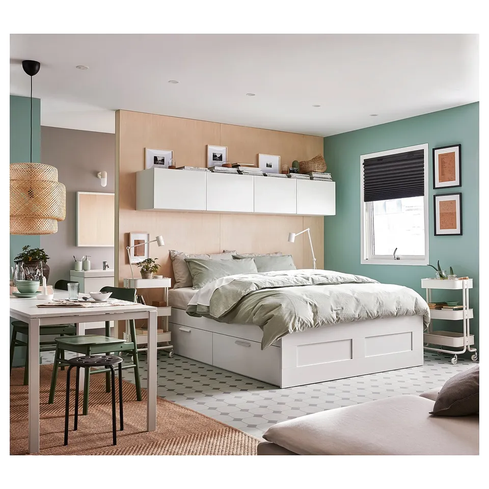 part: BRIMNES bed frame with storage