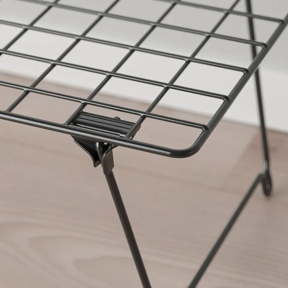 GREJIG Shoe rack, grey, 58x27x17 cm