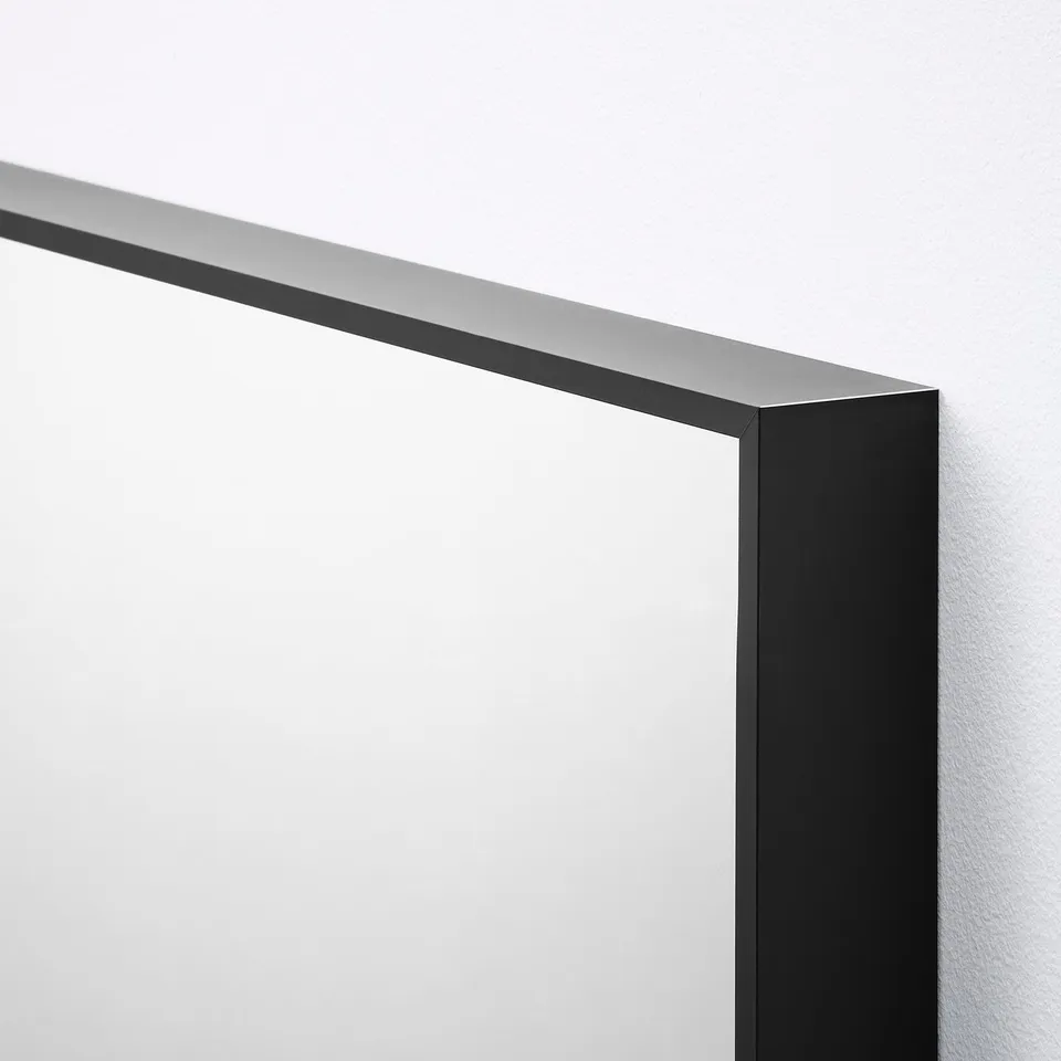 HOVET Mirror, black, 78x196 cm