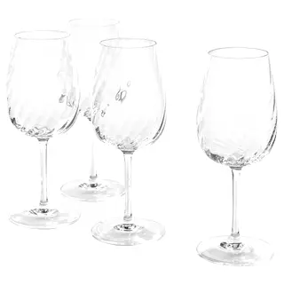 FJÄLLUGGLA wine glass, clear glass, 49 cl