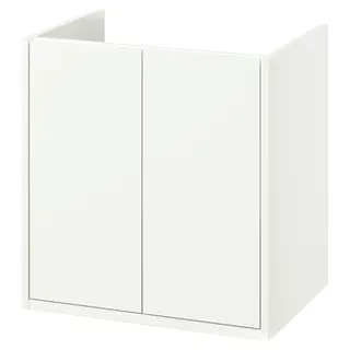 HAVBÄCK wash-stand with doors, white, 60x48x63 cm