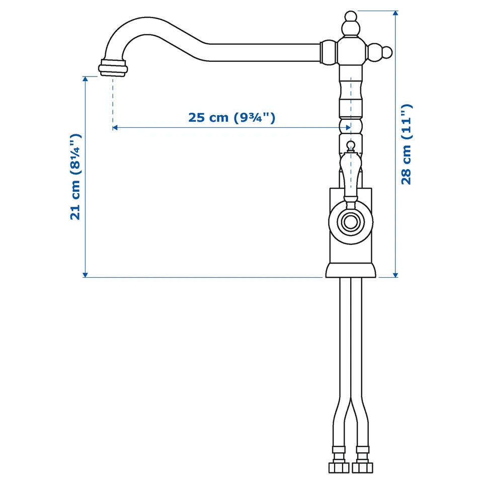 part: GLITTRAN kitchen mixer tap
