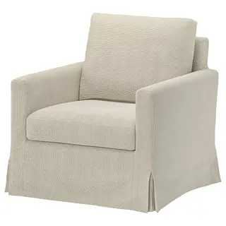 SALTSJÖBADEN cover for rocking/swivel armchair, Fridtuna light beige