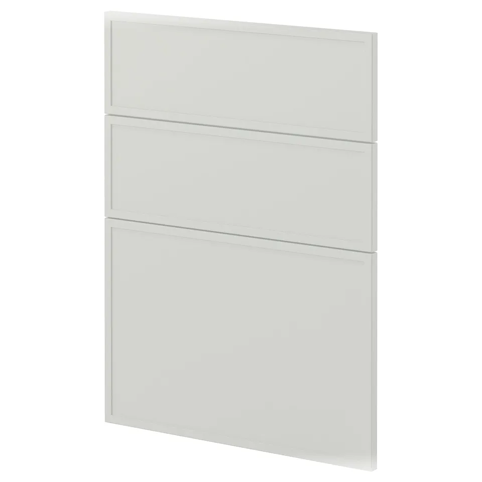 METOD 3 fronts for dishwasher, Aspudden light grey, 60 cm