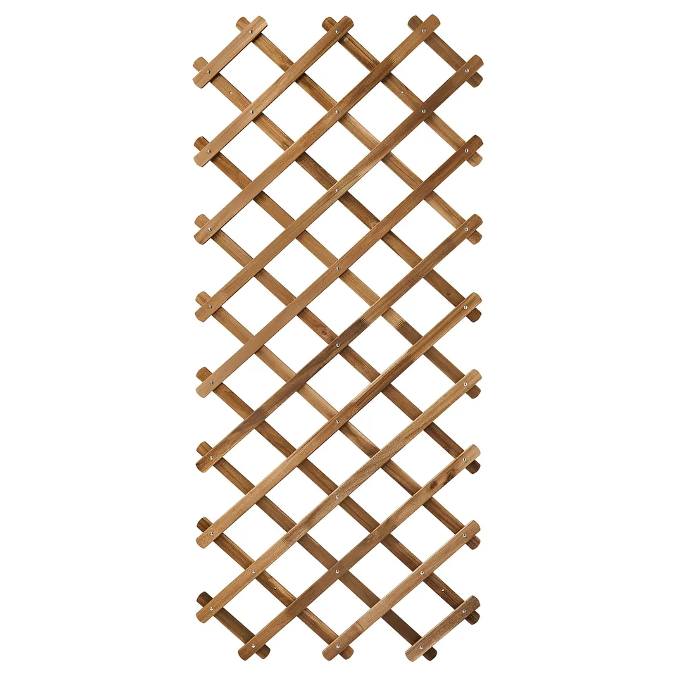 ASKHOLMEN wooden trellis, natural brown, rectangular lattice design for supporting climbing plants.