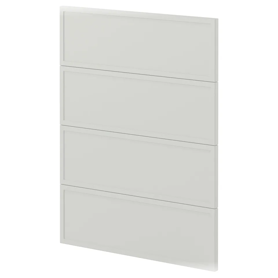 METOD 4 fronts for dishwasher, Aspudden light grey, 60 cm