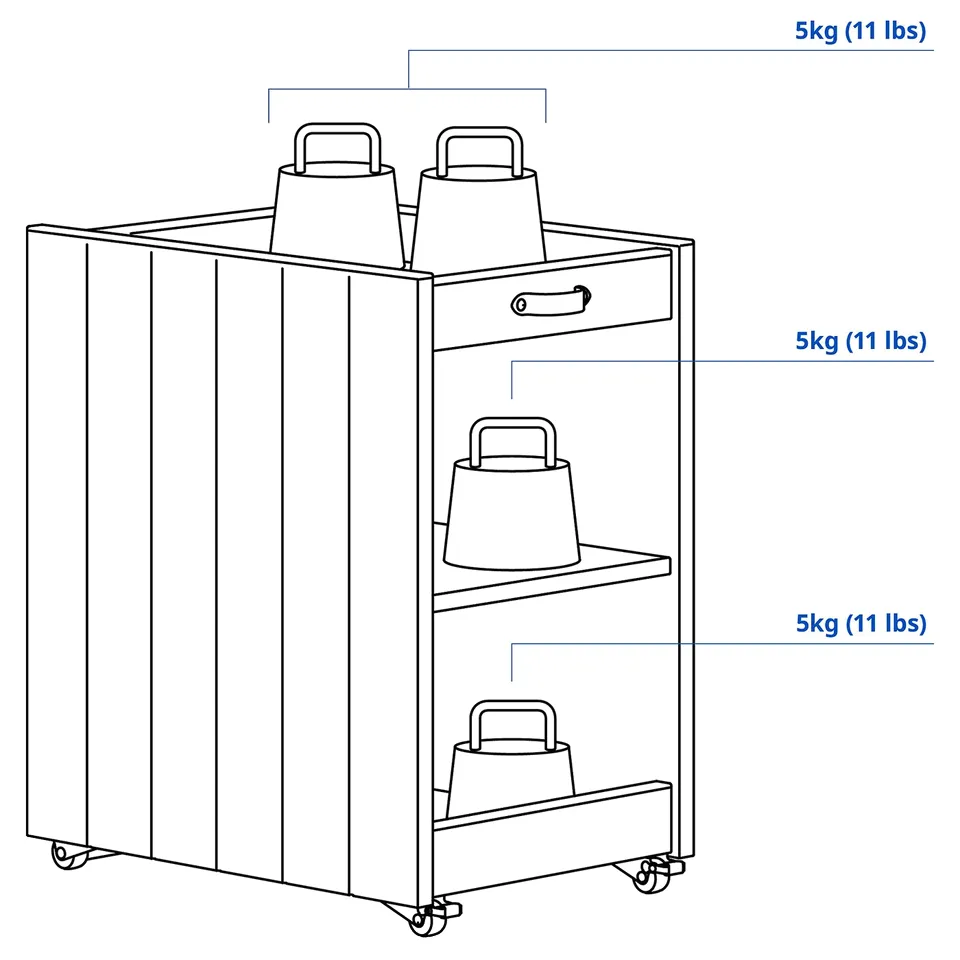 BRYTNING Storage unit, white, 29x40x47 cm