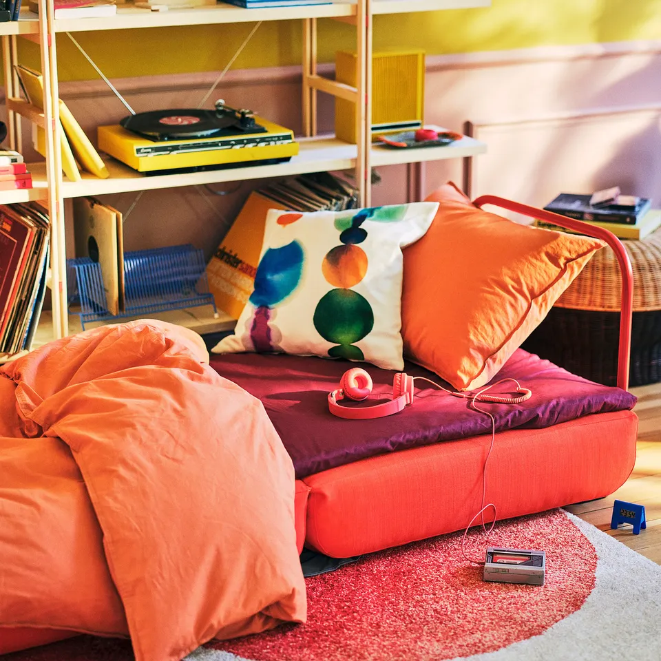 IKEA PS 2026 Chair-bed, Skiftebo bright orange