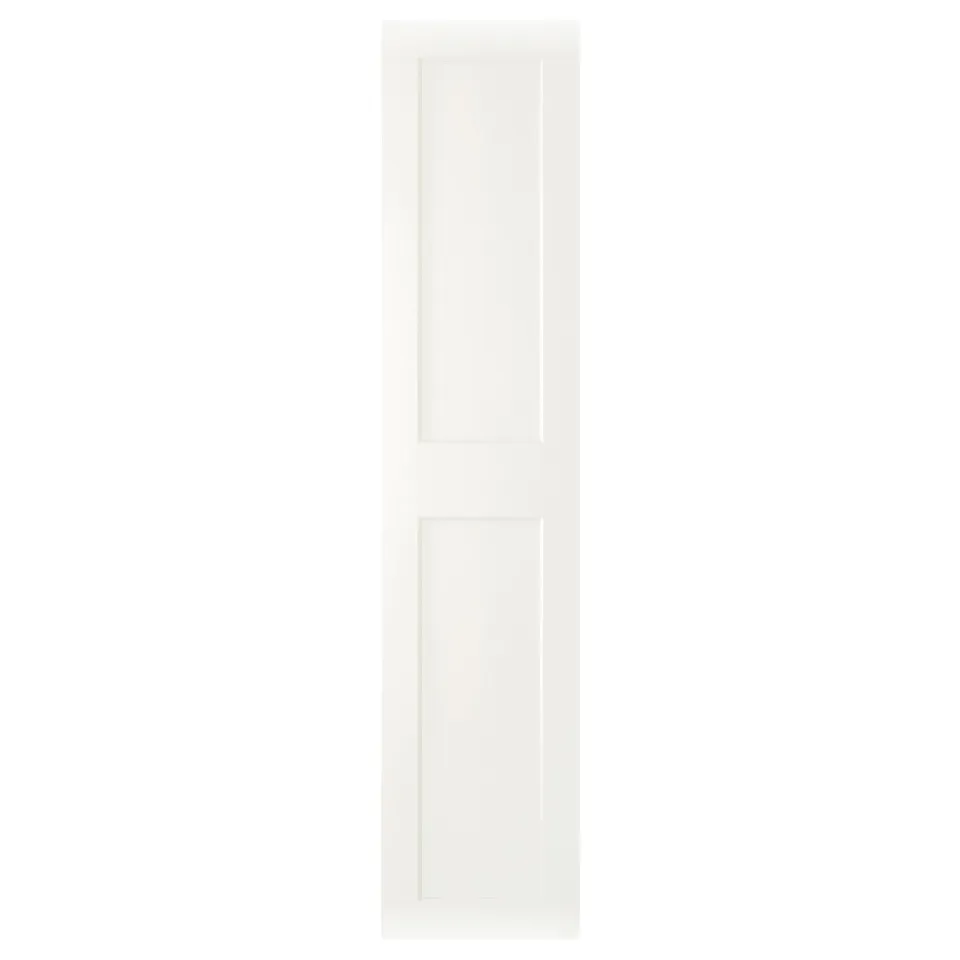 White GRIMO door, modern with panel design.