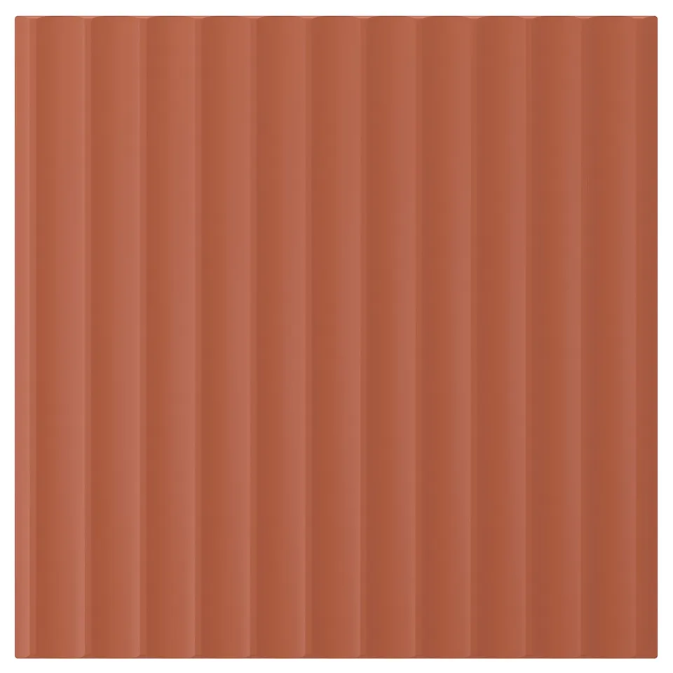 TERRSJÖ Door, red-brown wave pattern, 40x40 cm