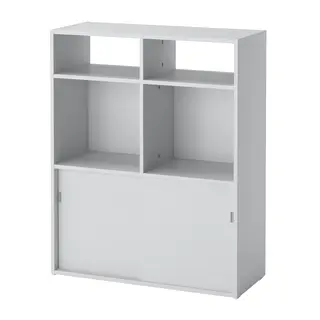 SPIKSMED open shelving unit, light grey