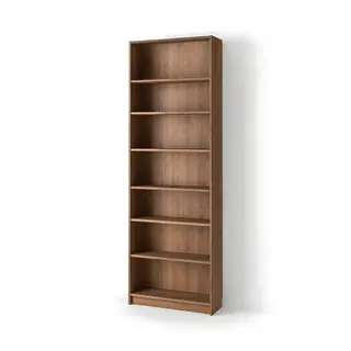 BILLY bookcase with height extension unit, brown walnut effect, 80x28x237 cm