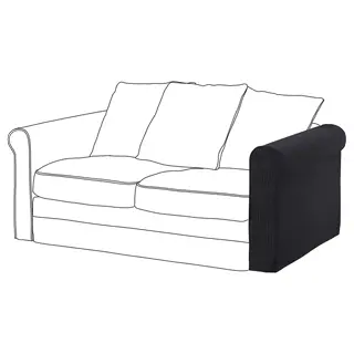 GRÖNLID cover for armrest, Hillared anthracite