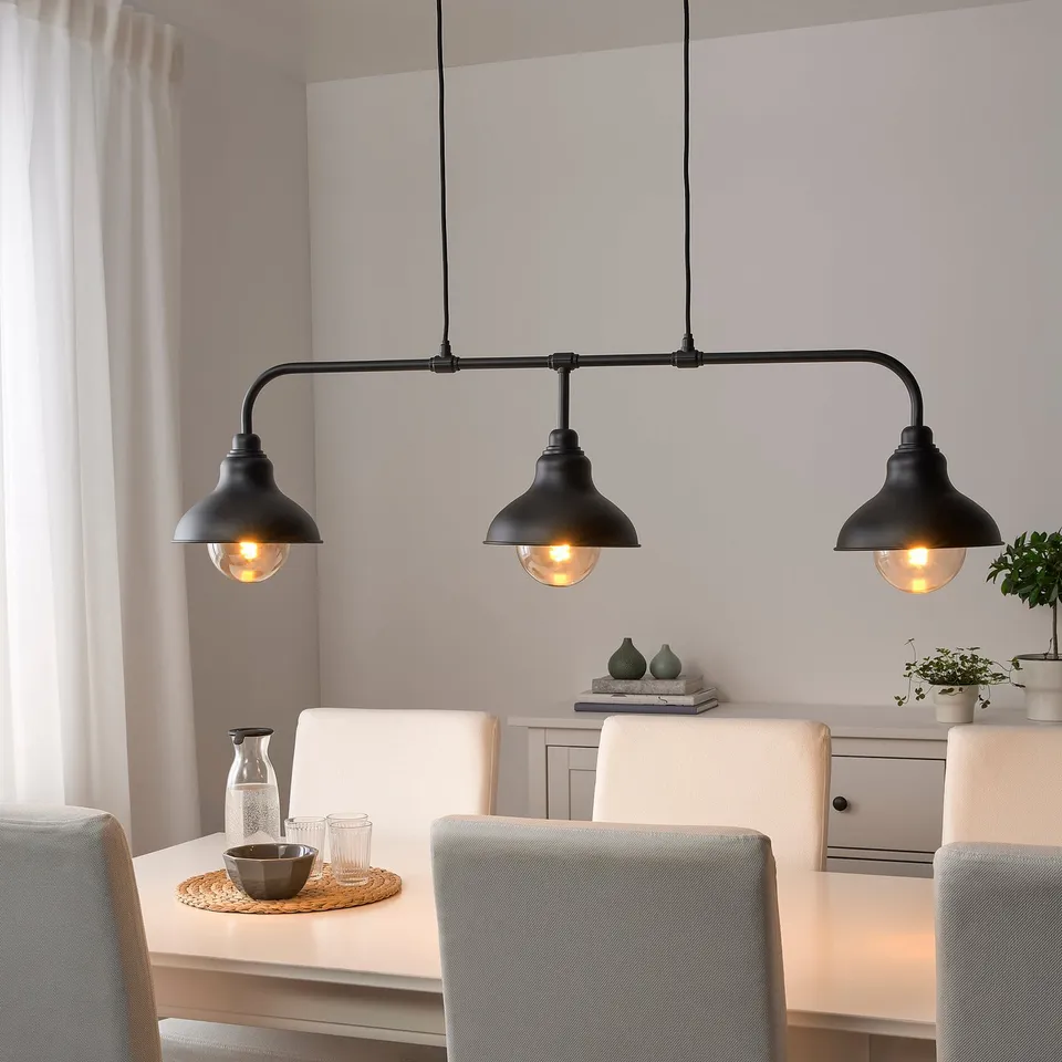 part: AGUNNARYD pendant lamp with 3 lamps