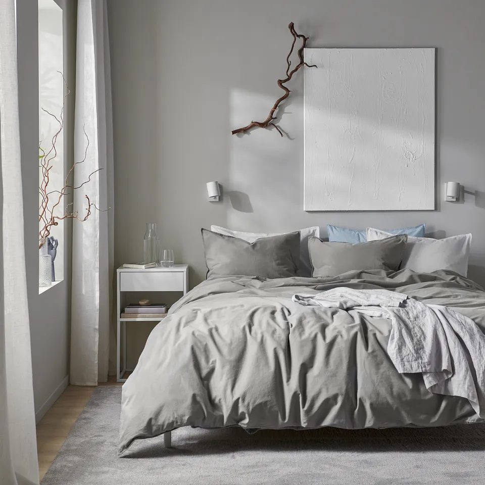 part: ÄNGSLILJA duvet cover and 2 pillowcases