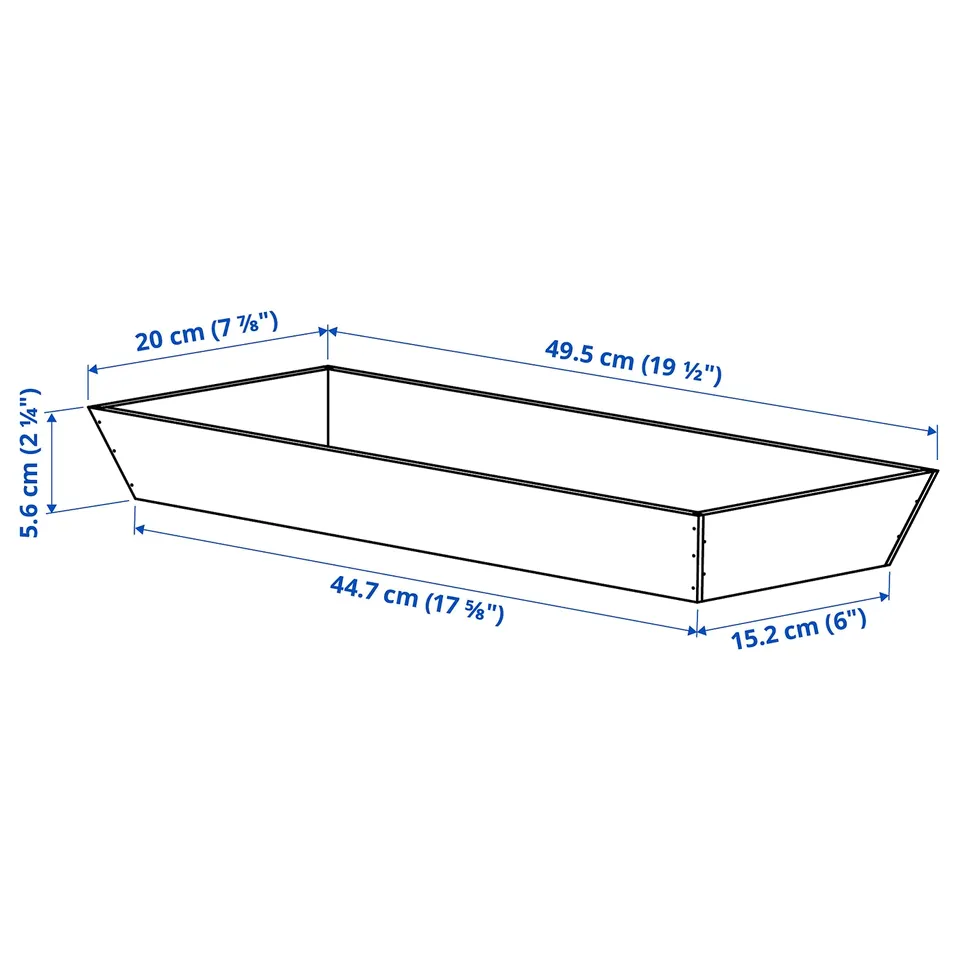 UPPDATERA Utensil tray, bamboo, 20x50 cm