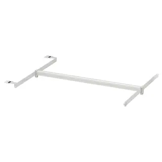 HJÄLPA clth rail+2 susp rail+1pck fitting, adjustable/white, Width 53.8 x Depth 36 x Height 13 cm