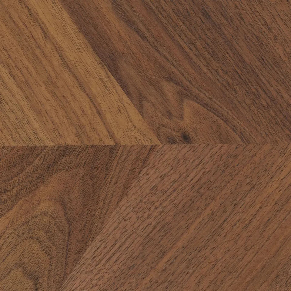 Dark wood surface with a refined, wavy pattern; high-quality finish and natural grain texture visible.