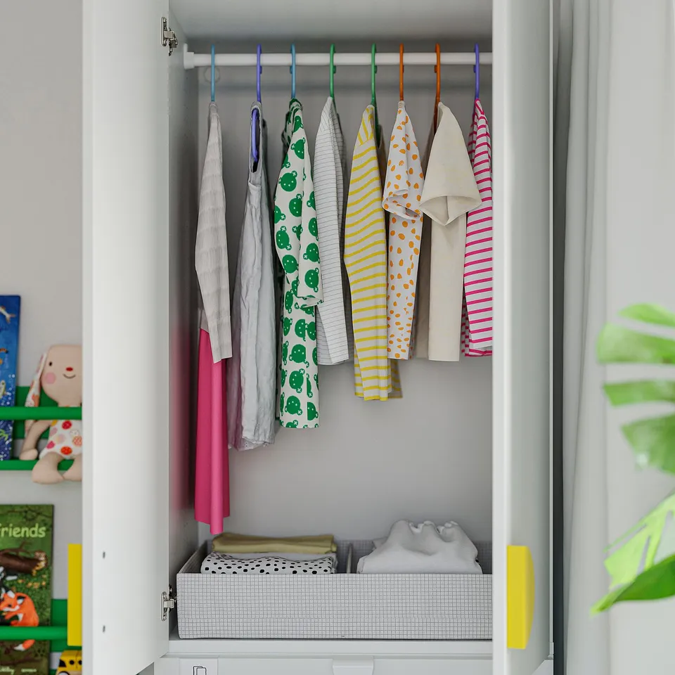LASTARE Storage combination, white/with bench, 150x42x201 cm