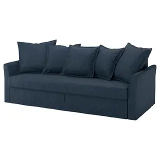 HOLMSUND cover for 3-seat sofa-bed, Kilanda dark blue