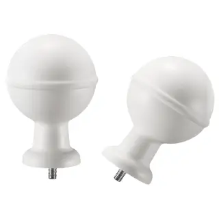 ALVARSTÅNDS finials, 1 pair, white