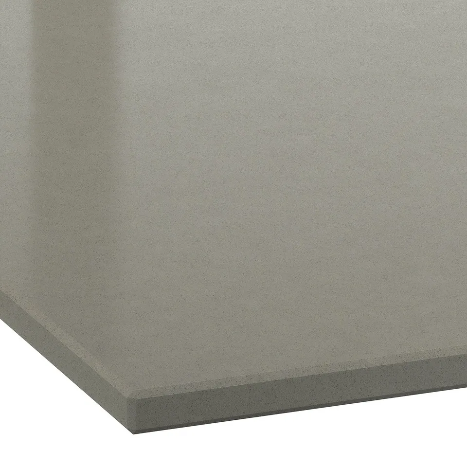 LOCKEBO Custom made worktop, grey stone effect/glass composite, 1 m²x2.0 cm