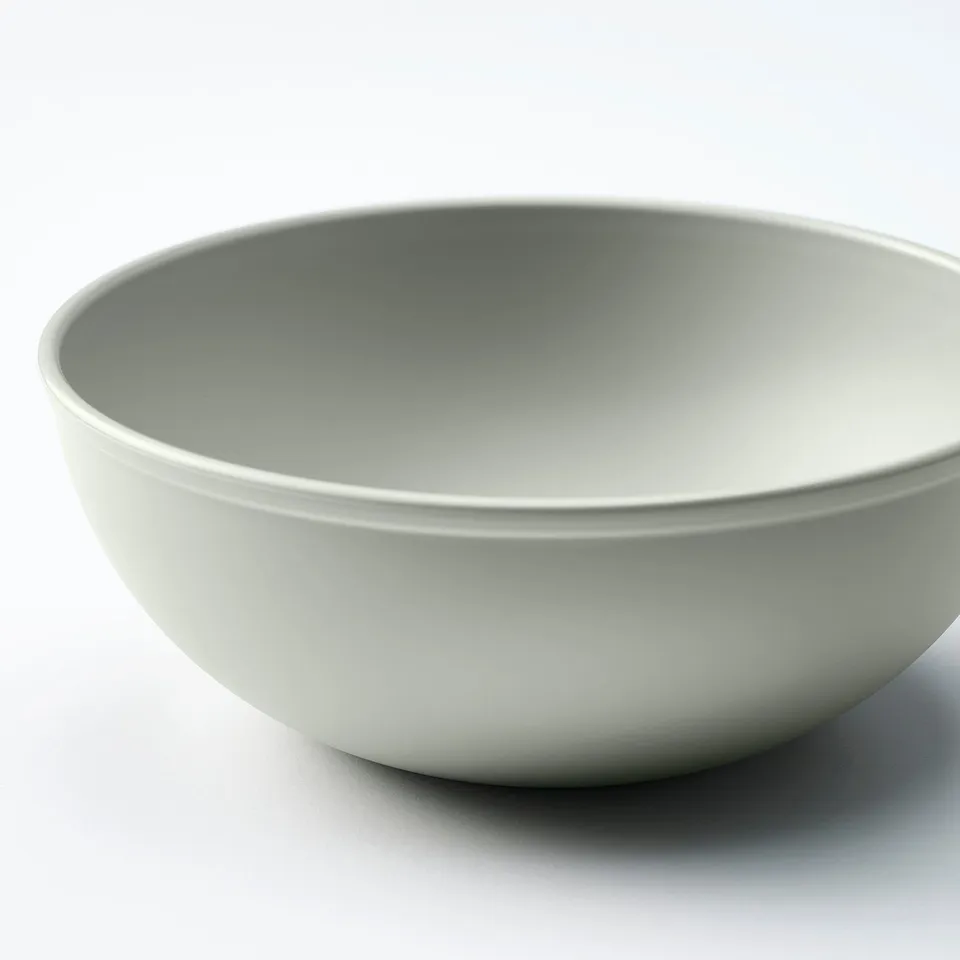 SIMKRABBA Bowl, plastic/green-grey, 15 cm
