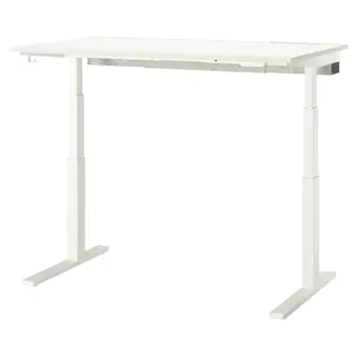 MITTZON desk sit/stand, electric white, 140x80 cm