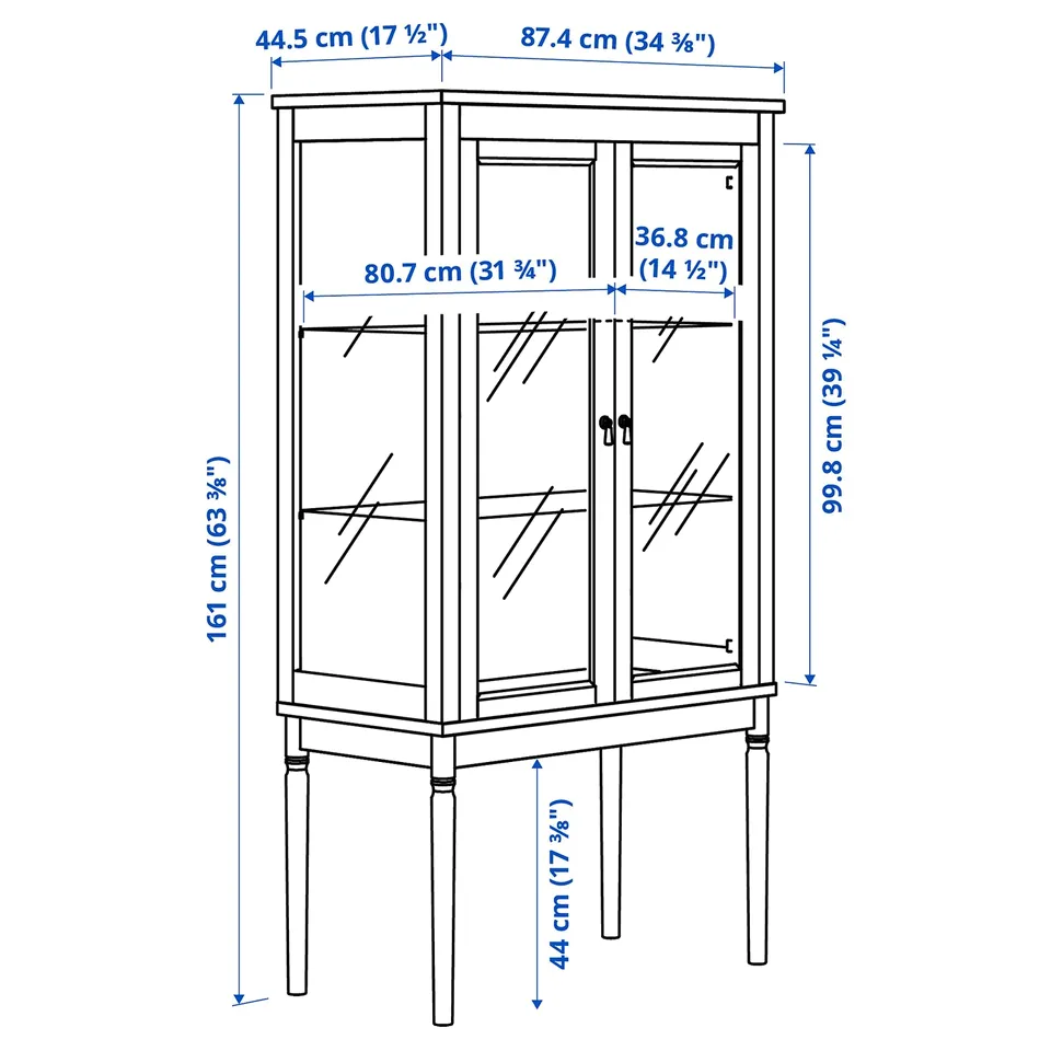 Illustration with measurements for the product: FÄRJKARL.